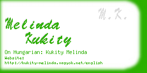 melinda kukity business card